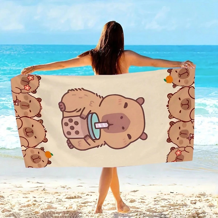 Sweet Capibara Beach Towel Qui – Towel Small Sport Bewertung und Preis