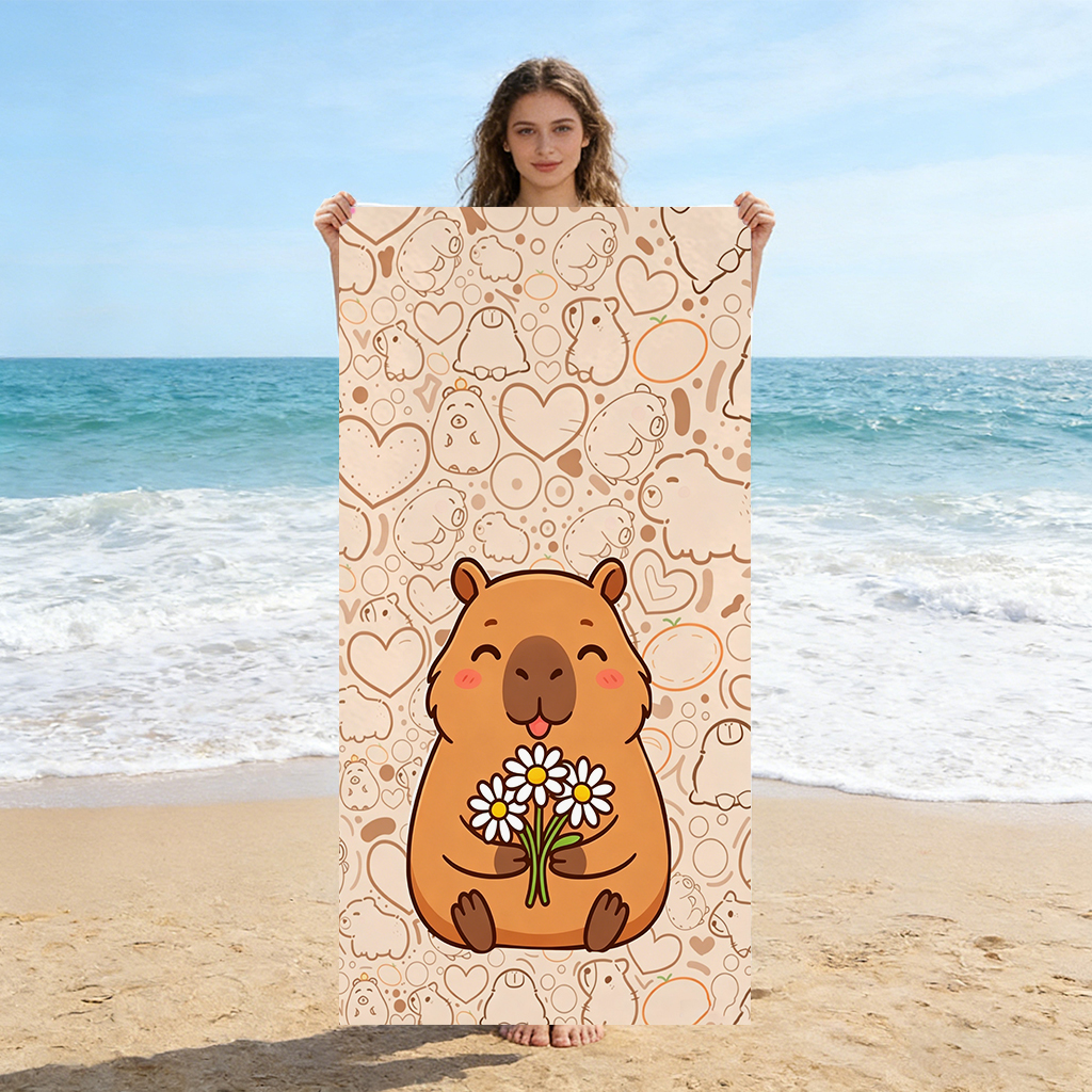 Capybara Cartoon Beach Towel Q – Towel Small Sport Bewertung und Preis