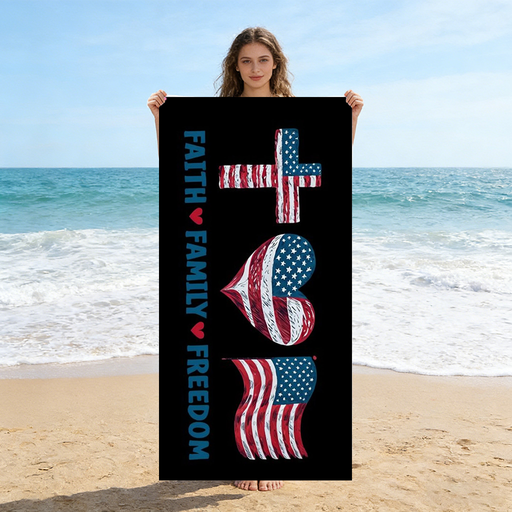 American Spirit Freedom Beach  – Towel Small Sport Bewertung und Preis