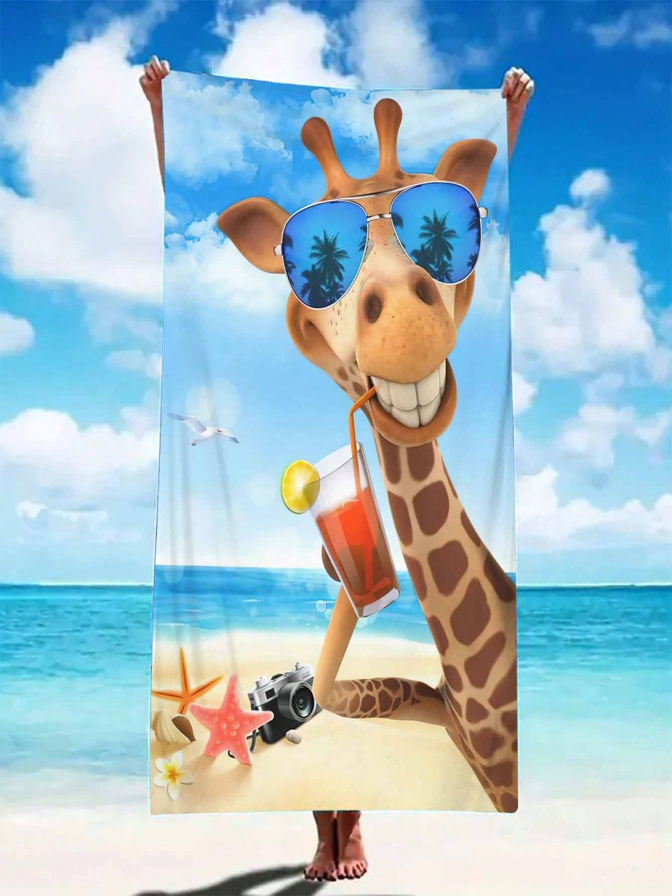 Funny Giraffe Beach Towel Smal – Towel Small Sport Bewertung und Preis