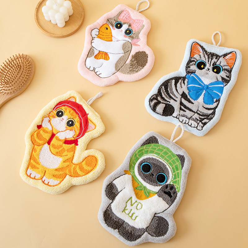 Cute cat hand towel hanging ty – Towel Small Sport Bewertung und Preis