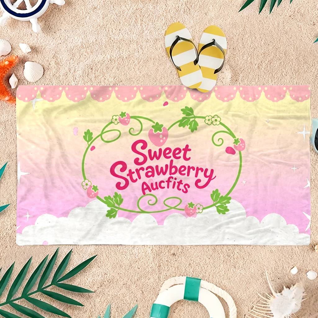Summer Sweet Strawberry Beach  – Towel Small Sport Bewertung und Preis