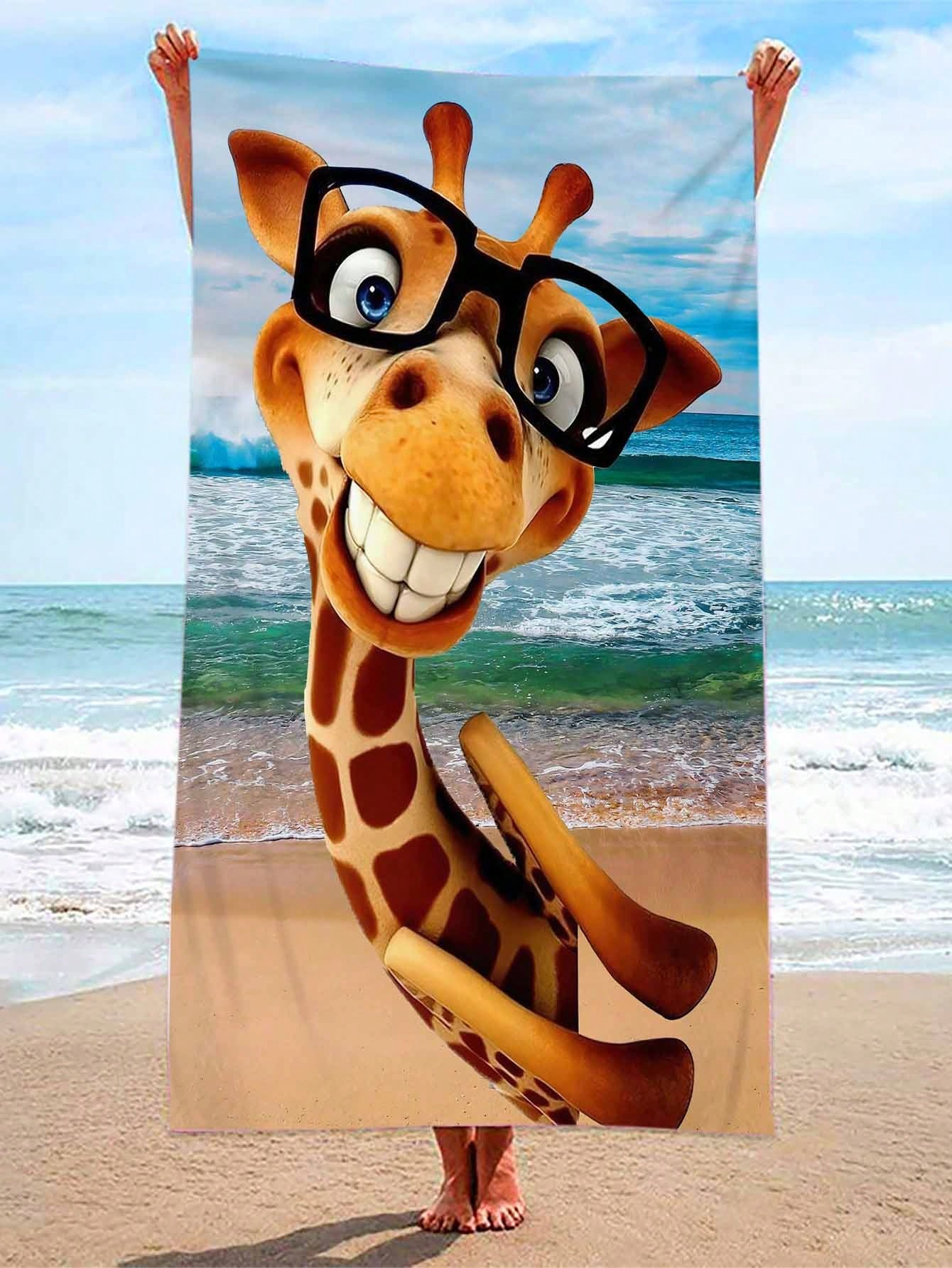 Cartoon Giraffe Beach Towel Qu – Towel Small Sport Bewertung und Preis