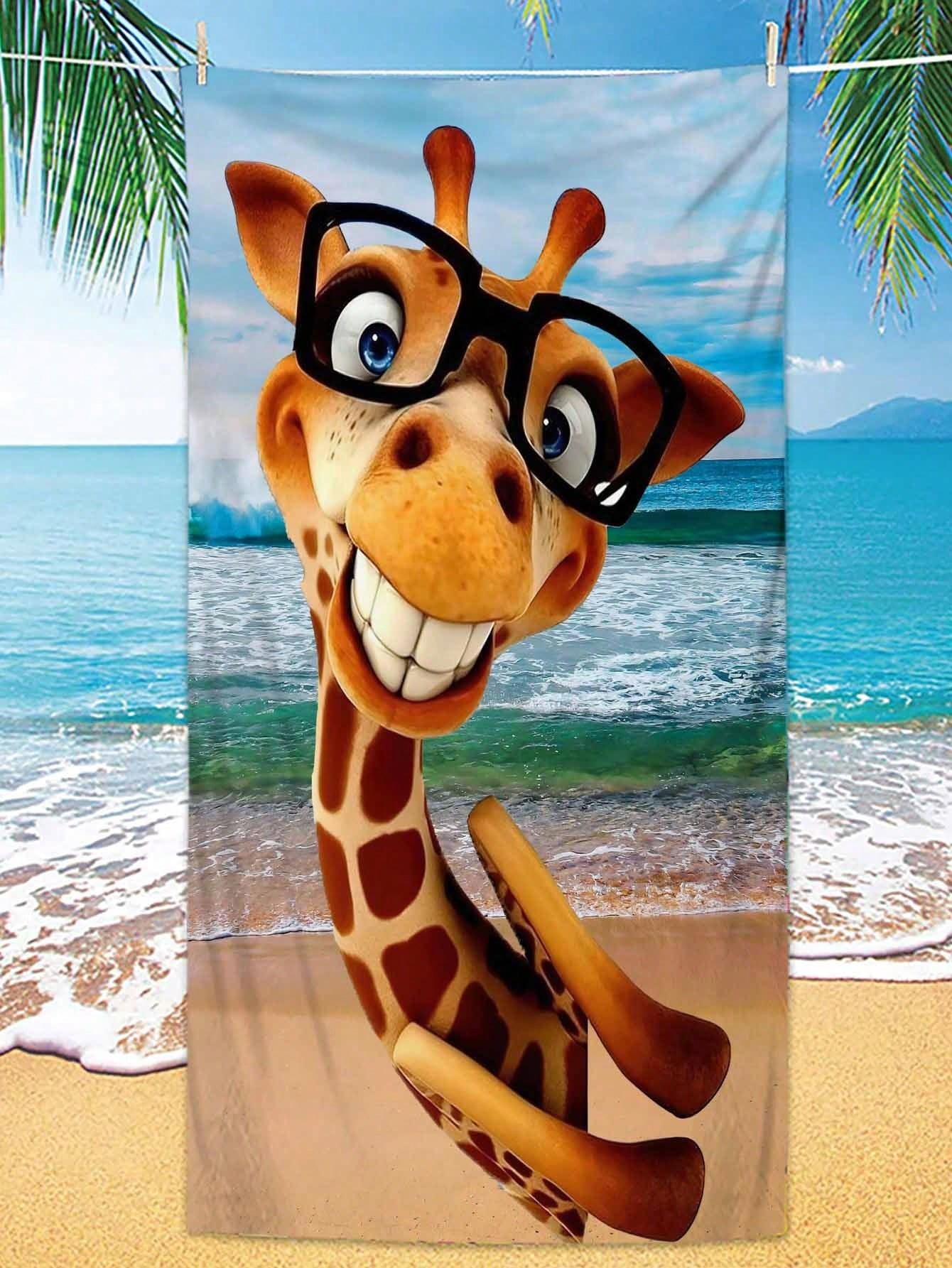 Cartoon Giraffe Beach Towel Qu – Towel Small Sport Bewertung und Preis