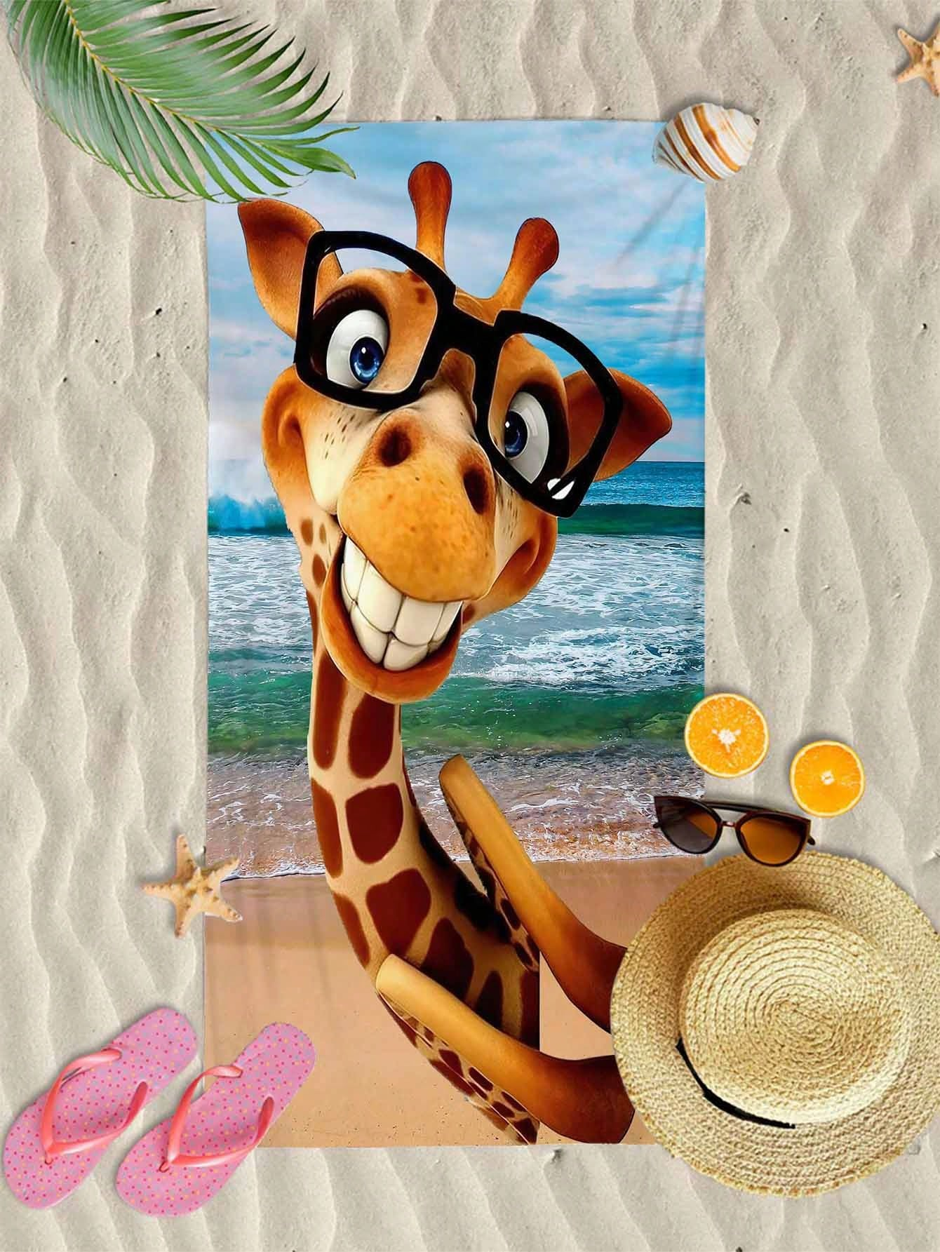 Cartoon Giraffe Beach Towel Qu – Towel Small Sport Bewertung und Preis