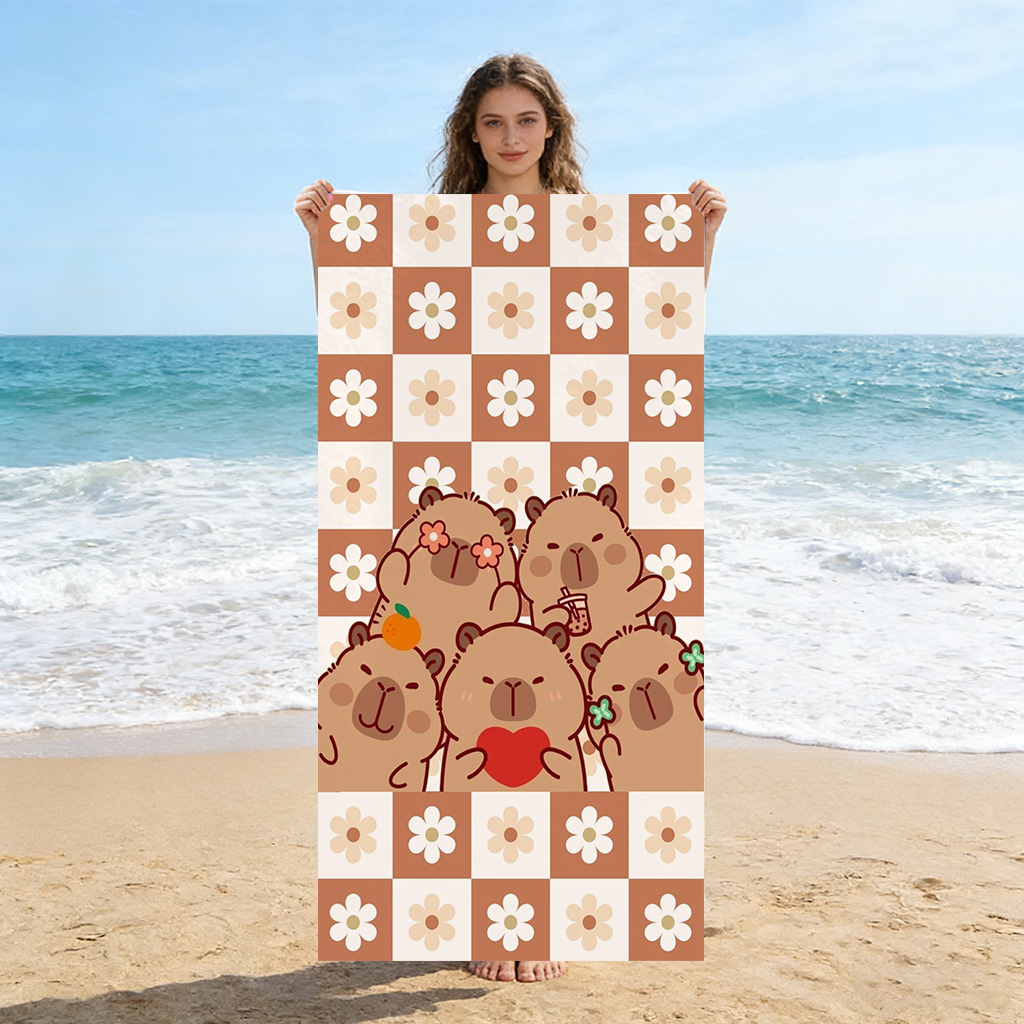 Capybara Cartoon Beach Towel Q – Towel Small Sport Bewertung und Preis